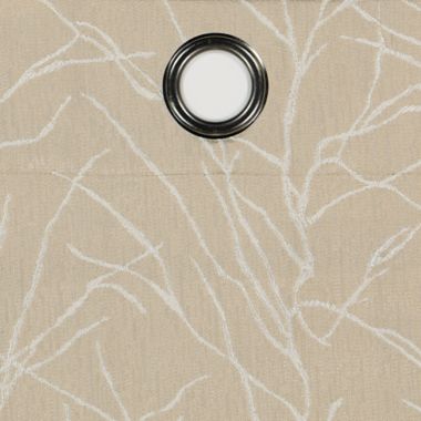 Eclipse Branches 84-Inch Grommet 100% Blackout Window Curtain Panels in Champagne (Set of 2). View a larger version of this product image.