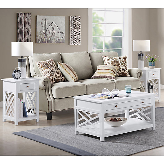Coventry 3 Piece Coffee Table And End, 3 Piece Coffee Table Set Grey
