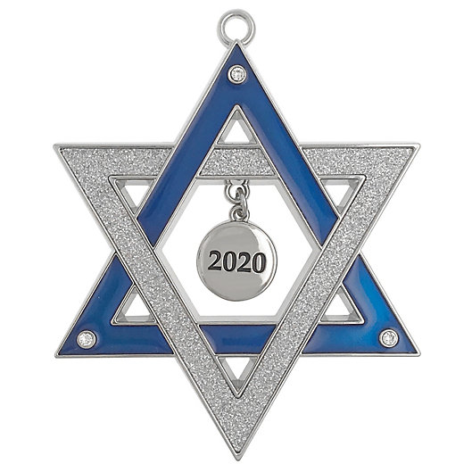 Alternate image 1 for Harvey Lewis™ Star of David 2020 Hanukkah Ornament with Crystals from Swarovski®