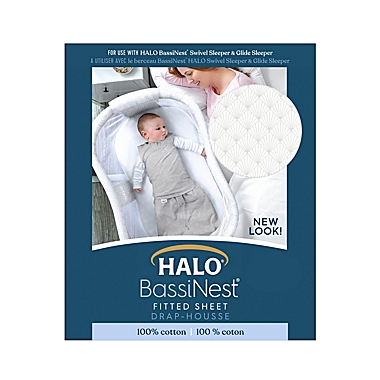 HALO&reg; BassiNest&reg; Cotton Fitted Sheet. View a larger version of this product image.