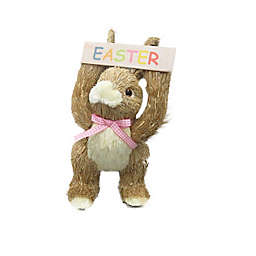 10-Inch Natural Woodland Easter Bunny Figurine