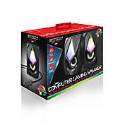 BYTECH&reg; Computer Gaming Speaker with Multi-Color Lights in Black