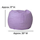 Alternate image 9 for Flash Furniture Dot Small Bean Bag Chair in Lavender Dot