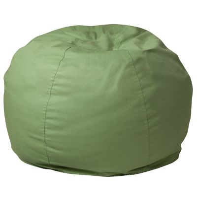 Flash Furniture Small Solid Bean Bag Chair in Green