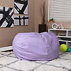 Alternate image 1 for Flash Furniture Dot Oversized Bean Bag Chair Lavender Dot
