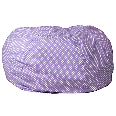 Flash Furniture Dot Oversized Bean Bag Chair Lavender Dot. View a larger version of this product image.