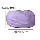 Alternate image 5 for Flash Furniture Dot Oversized Bean Bag Chair Lavender Dot