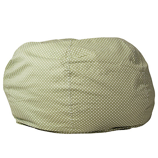 Alternate image 1 for Flash Furniture Dot Oversized Bean Bag Chair Green Dot