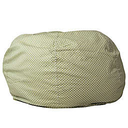 Flash Furniture Dot Oversized Bean Bag Chair Green Dot