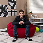 Alternate image 2 for Flash Furniture Oversized Solid Bean Bag Chair in Red
