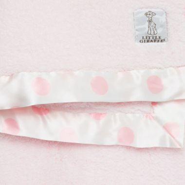 Little Giraffe&reg; New Dot&trade; Chenille Blanket in Pink. View a larger version of this product image.