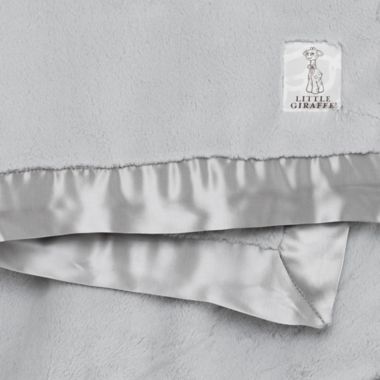 Little Giraffe &reg; Luxe &trade; Receiving Blanket in Silver. View a larger version of this product image.