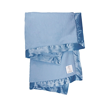 Little Giraffe &reg; Luxe &trade; Receiving Blanket in Cornflower Blue. View a larger version of this product image.