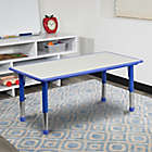Alternate image 2 for Flash Furniture Rectangular Activity Table in Blue/Grey
