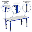 Alternate image 3 for Flash Furniture Rectangular Activity Table in Blue/Grey