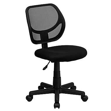 Flash Furniture Mesh Low Back Swivel Task Chair in Black. View a larger version of this product image.