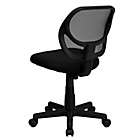 Alternate image 9 for Flash Furniture Mesh Low Back Swivel Task Chair in Black