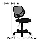 Alternate image 2 for Flash Furniture Mesh Low Back Swivel Task Chair