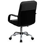 Alternate image 10 for Flash Furniture Mid-Back Faux Leather and Mesh Swivel Task Chair in Black