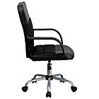 Alternate image 9 for Flash Furniture Mid-Back Faux Leather and Mesh Swivel Task Chair in Black