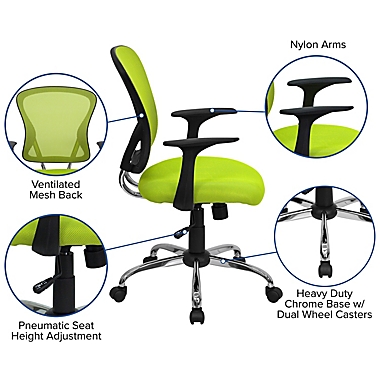 Flash Furniture Mesh Mid-Back Task Chair. View a larger version of this product image.