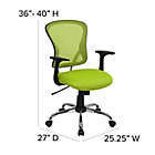 Alternate image 2 for Flash Furniture Mesh Mid-Back Task Chair