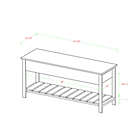 Alternate image 2 for Forest Gate&trade; Blanch Open-Top Storage Bench in Walnut