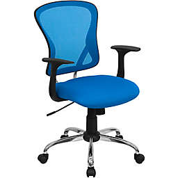 Flash Furniture Mesh Mid-Back Task Chair in Blue