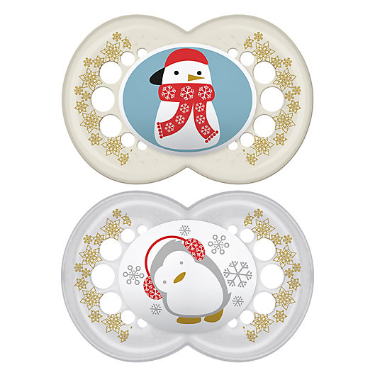 Alternate image 1 for MAM 2-Pack Holiday Pacifiers