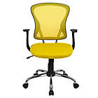 Alternate image 8 for Flash Furniture Mid-Back Mesh Task Chair in Yellow