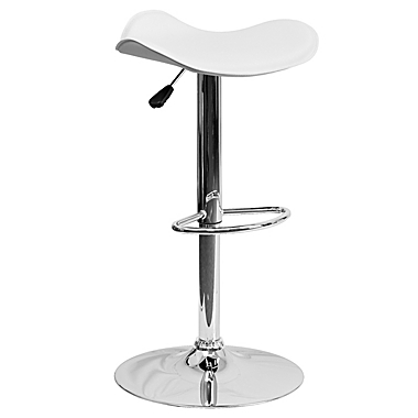 Flash Furniture Vinyl Adjustable Bar Stool with Chrome Base. View a larger version of this product image.