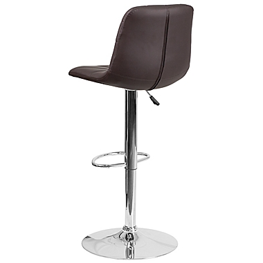 Flash Furniture Vinyl Adjustable Bar Stool with Base. View a larger version of this product image.