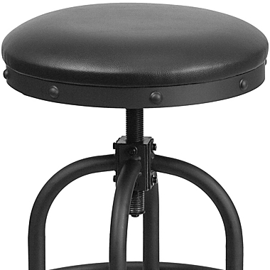 Flash Furniture 24-Inch Bar Stool with Swivel Lift in Black. View a larger version of this product image.