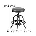 Alternate image 3 for Flash Furniture 24-Inch Bar Stool with Swivel Lift in Black
