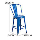 Alternate image 2 for Flash Furniture 24-Inch Indoor/Outdoor Metal Stool