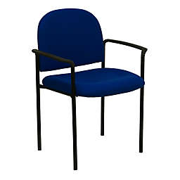 Flash Furniture Stackable Metal Chair in Navy
