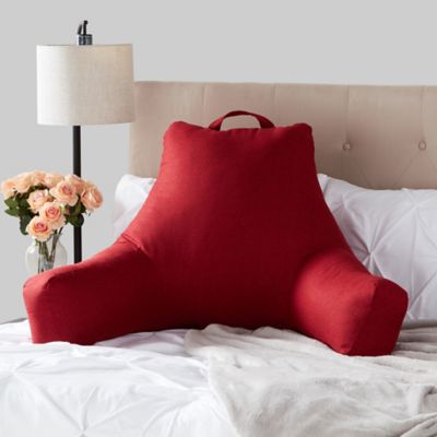 Greendale Home Fashions Jumbo Plush Backrest Pillow in Scarlet