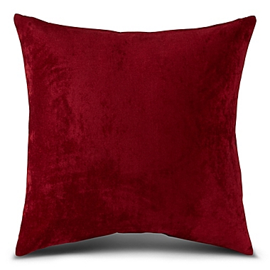 Greendale Home Fashions Velvet Square Throw Pillow in Ruby. View a larger version of this product image.