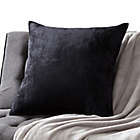 Alternate image 3 for Greendale Home Fashions Velvet Square Throw Pillow in Black
