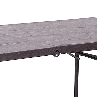 Flash Furniture 72-Inch Bi-Fold Dining Table with Handle. View a larger version of this product image.
