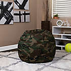 Alternate image 1 for Flash Furniture Kids Small Bean Bag Chair in Camouflage