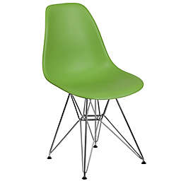 Flash Furniture Elon Series Plastic Chair with Chrome Base