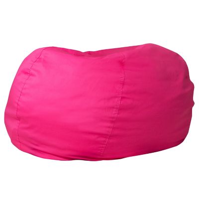 Flash Furniture Kids Large Bean Bag Chair in Hot Pink