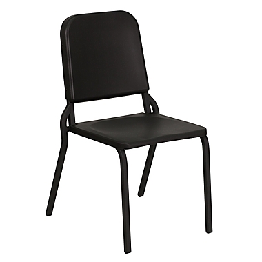 Flash Furniture Melody Band Stacking Chair in Black. View a larger version of this product image.