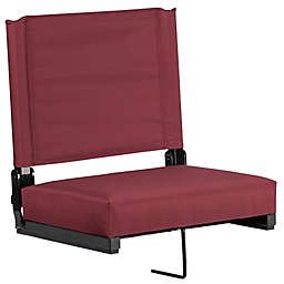 Flash Furniture Ultra-Padded Stadium Chair in Maroon