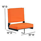 Alternate image 3 for Flash Furniture Ultra-Padded Stadium Chair in Orange