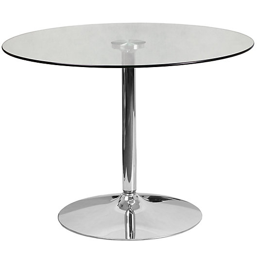 Alternate image 1 for Flash Furniture 39.25-Inch Round Glass Table in Chrome