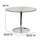 Alternate image 2 for Flash Furniture 39.25-Inch Round Glass Table in Chrome