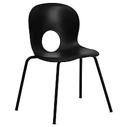 Flash Furniture Plastic Stack Chair with Round Cutout