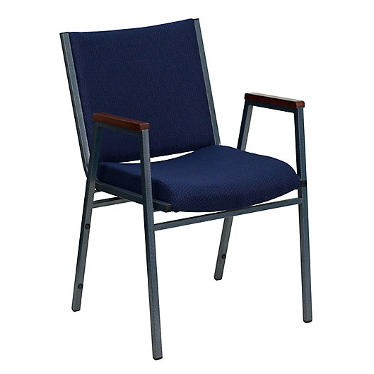Alternate image 1 for Flash Furniture Fabric/Metal Stacking Chair in Navy